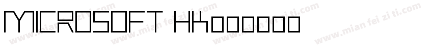 microsoft HK字体转换